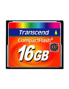 Transcend CompactFlash Card 16GB Memory Card (TS16GCF133)