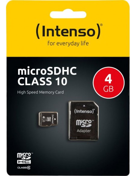 Intenso microSDHC 4 GB memory card (3413450)