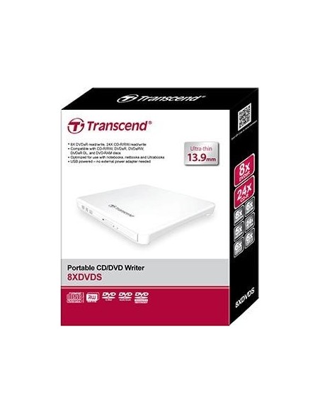 Transcend TS8XDVDS-W external DVD burner (TS8XDVDS-W)