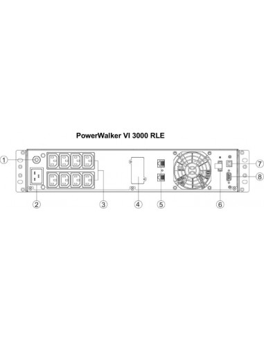 BlueWalker Power Walker VI 3000 RLE, USV...