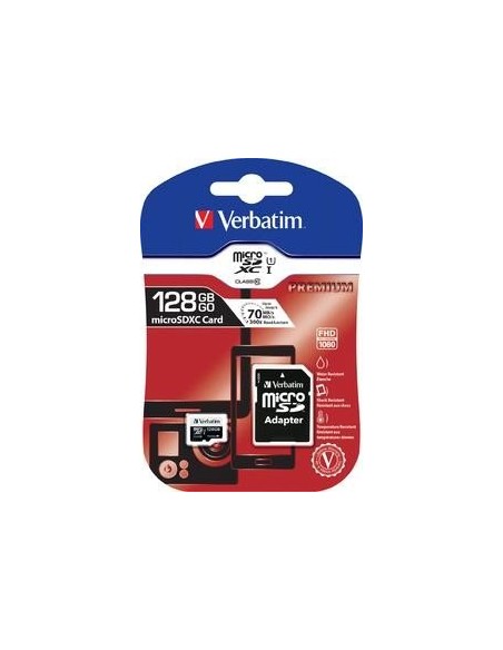 Verbatim 128 GB microSDHC, Memory Card (44085)