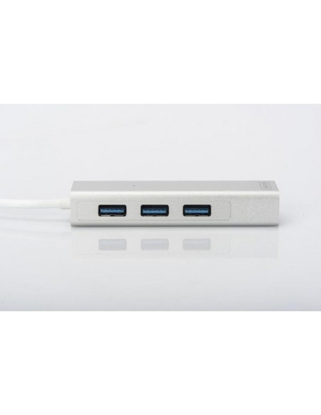 Digitus USB 3.0 3-Port Hub with Gigabit LAN, USB hub (DA-70250-1)