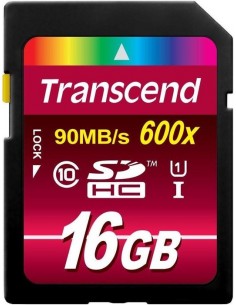 Transcend Secure Digital SDHC UHS-I 16GB memory card...