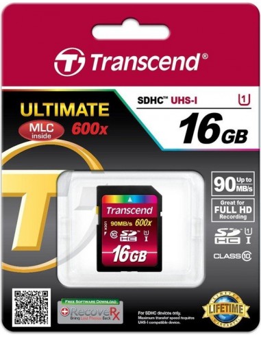 Transcend Secure Digital SDHC UHS-I 16GB memory...