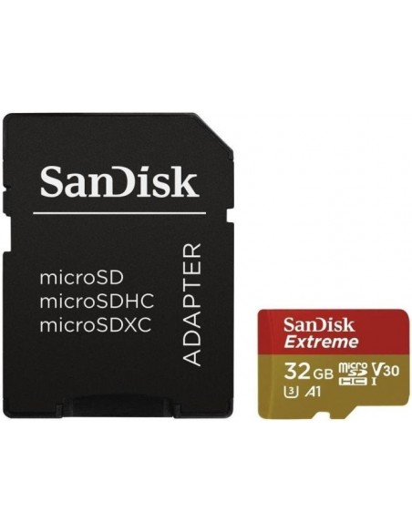 SanDisk Extreme 32GB microSDHC, Memory Card (SDSQXAF-032G-GN6MA)