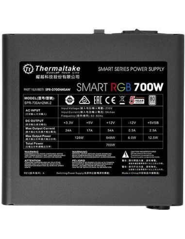 Thermaltake Smart RGB 700W PC Power Supply...