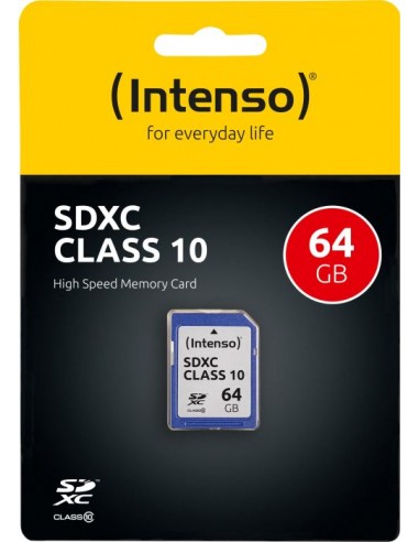Intenso Secure Digital Card 64 GB SDXC, Memory...
