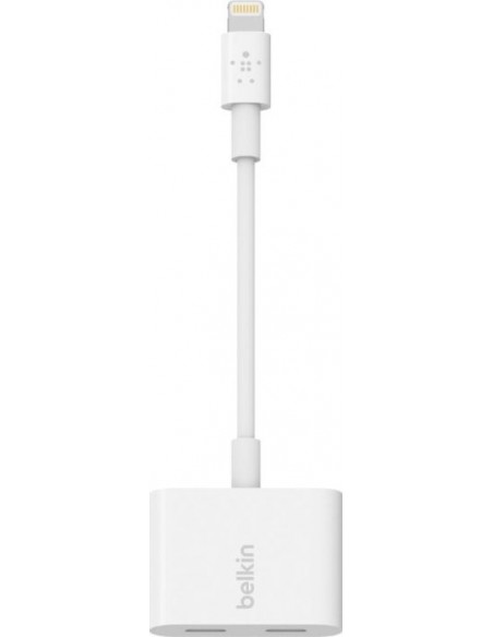 Belkin Rockstar Lightning Audio and charging cable, Y-cable (F8J198BTWHT)
