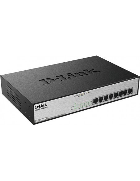 D-Link DGS-1008MP 140W / 1000 / UNM / 8, Switch (DGS-1008MP)