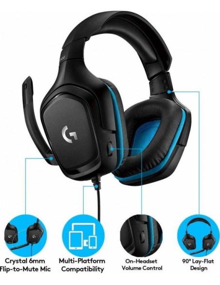 Logitech G432 Gaming Headset (981-000770)