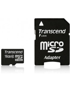 Transcend microSDHC Card 16GB Memory Card (TS16GUSDHC10)