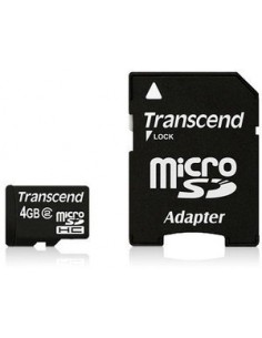 Transcend microSDHC Card 4GB Memory Card (TS4GUSDHC10)