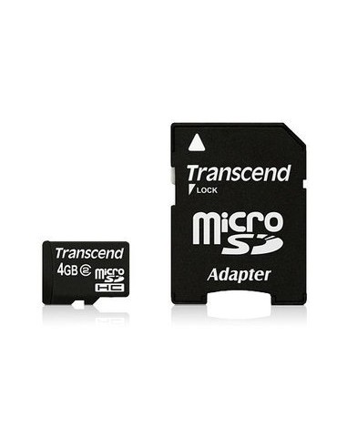 Transcend microSDHC Card 4GB Memory Card (TS4GUSDHC10)
