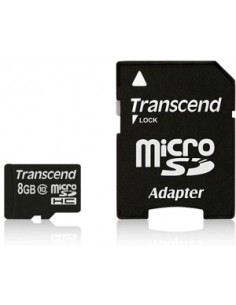 Transcend microSDHC Card 8GB Memory Card (TS8GUSDHC10)