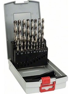 Bosch HSS-G metal drill set, ProBox, 19 items (2608587013)