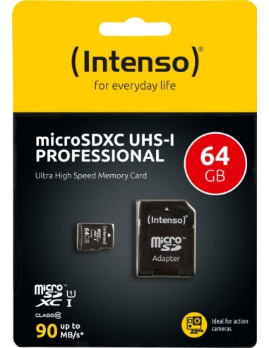 Intenso 64 GB microSDXC, memory card (3433490)