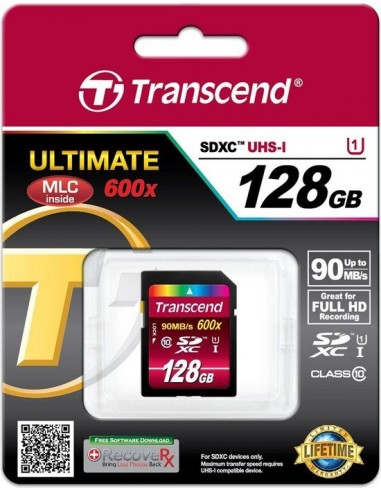 Transcend Secure Digital SDXC UHS-I 128 GB...