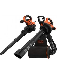 BLACK+DECKER 3-in-1 electric leaf vacuum BEBLV300-QS,...