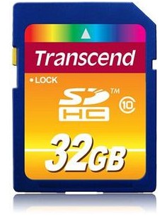 Transcend Class 10 32 GB SDHC memory card (TS32GSDHC10)