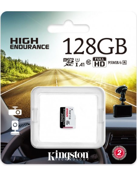Kingston High Endurance 128 GB microSDHC, Memory Card (SDCE/128GB)