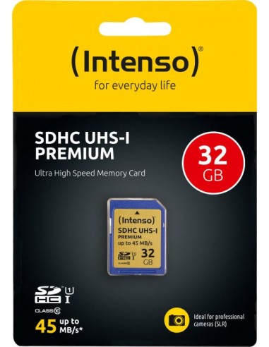 Intenso SD 32GB Secure Digital 10/45 UHS-I ITO,...