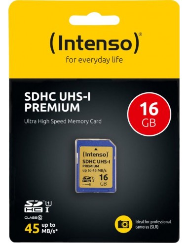 Intenso SDHC 16 GB Class 10 UHS-I, memory card...
