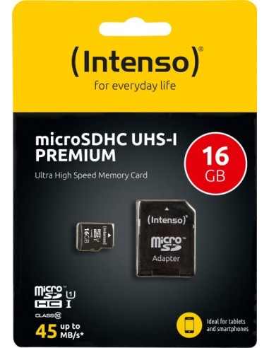Intenso microSDHC 16 GB Class 10 UHS-I, memory...