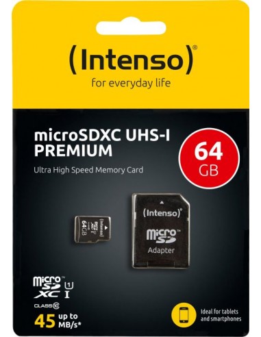 Intenso microSDXC UHS-I 64 GB, memory card...