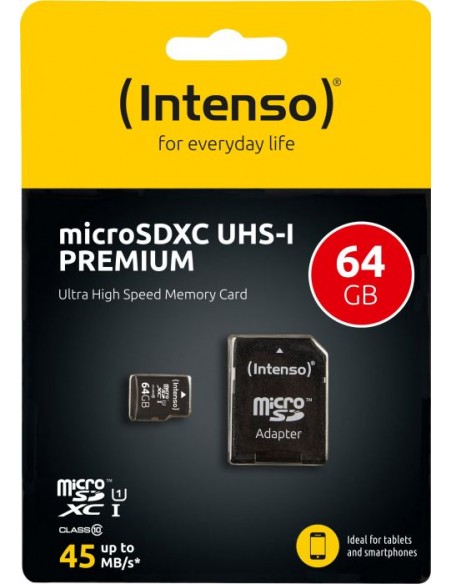Intenso microSDXC UHS-I 64 GB, memory card (3423490)