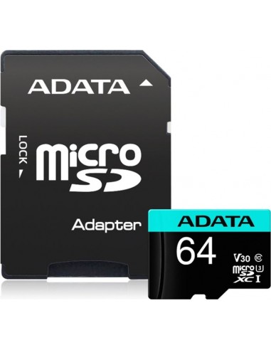 ADATA Premier Pro microSDHC 64GB, memory card...
