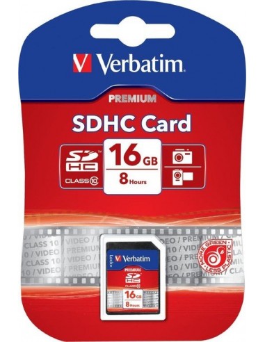 Verbatim SDHC 16 GB Class 10, memory card (43962)