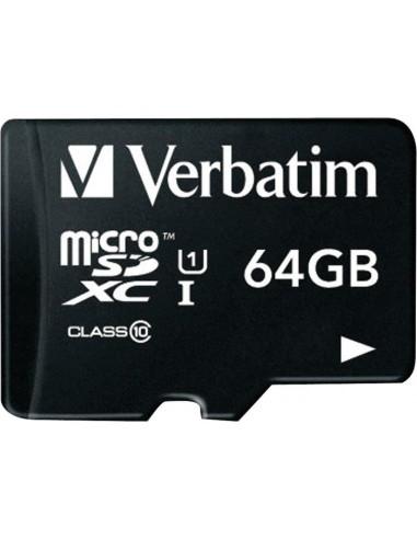 Verbatim microSDXC 64 GB Class 10 UHS-1, memory...