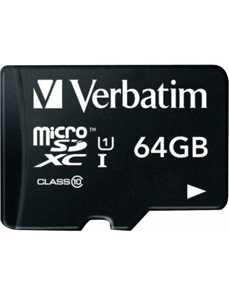 Verbatim microSDXC 64 GB Class 10 UHS-1, memory card (44084)