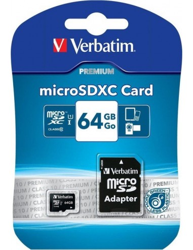 Verbatim microSDXC 64 GB Class 10 UHS-1, memory...