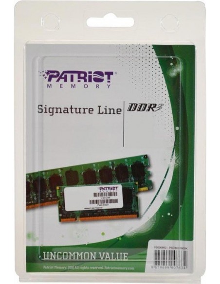 Patriot SO-DIMM 4GB DDR3-1600 SR, memory (PSD34G160081S)