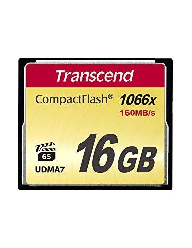 Transcend CompactFlash Card 16GB Memory Card (TS16GCF1000)