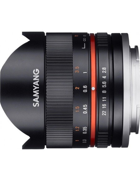 Samyang F 2,8/8 Fish-Eye II black Fuji X
