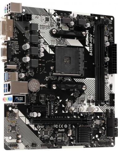 ASRock B450M-HDV R4.0, AMD B450 motherboard -...