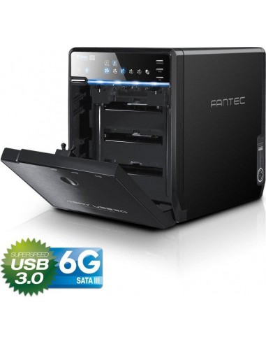 FANTEC QB-35US3-6G black 4x3,5  SATA HDD USB3.0...