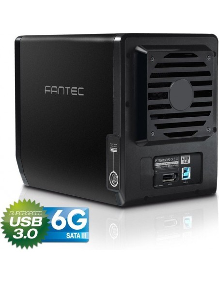 FANTEC QB-35US3-6G black 4x3,5  SATA HDD USB3.0 eSATA