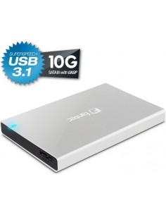 FANTEC ALU-25B31 silver 2,5  USB 3.1 Aluminium 2