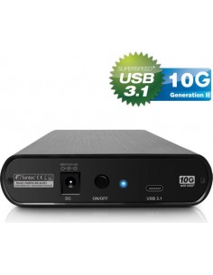 Fantec DB-ALU31 black 3,5 SATA USB 3.1 Typ-C 2