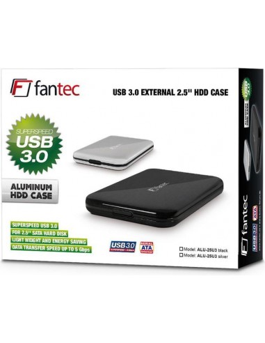 FANTEC ALU-25 U3 black 2,5  USB 3.0