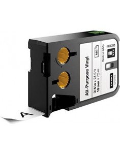 Dymo XTL All Purpose Tape Vinyl 19 mm x 7 m black to white