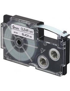 Casio XR-9 X 9 mm black on clear