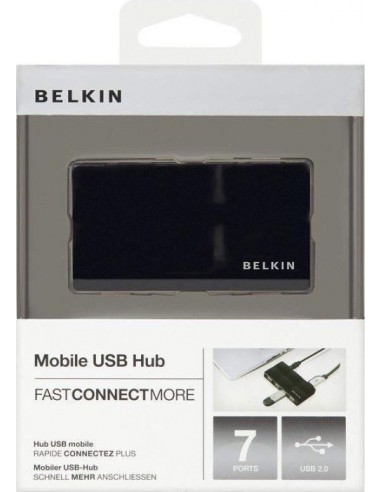 Belkin USB 2.0 7-Port Mobile Hub black F5U701CWBLK