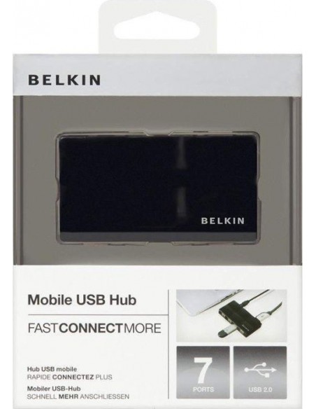 Belkin USB 2.0 7-Port Mobile Hub black F5U701CWBLK