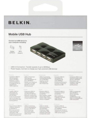 Belkin USB 2.0 7-Port Mobile Hub black F5U701CWBLK
