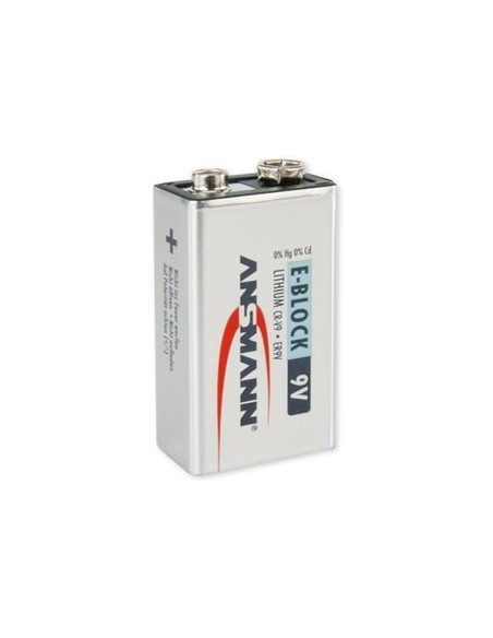 1 Ansmann Lithium 9V-Block for Smoke Detector