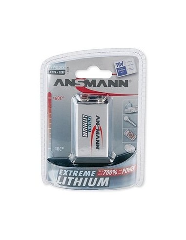 1 Ansmann Lithium 9V-Block for Smoke Detector